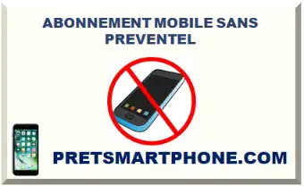 FORFAIT MOBILE POUR FICHÉ PREVENTEL 2026-2027