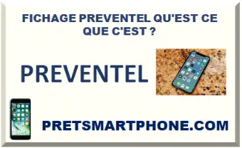 FICHAGE PREVENTEL 2026-2027